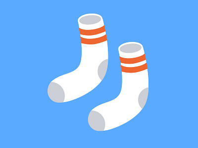 Socks red socks stripe white