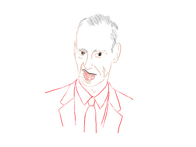 John Waters and his moustache