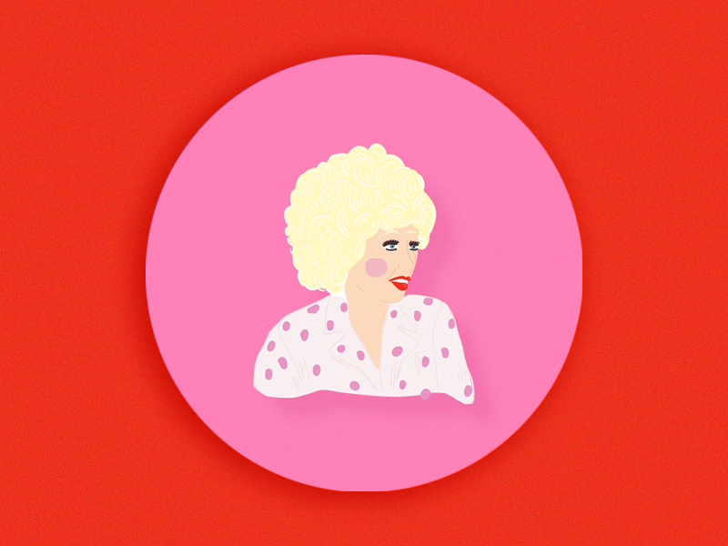 Dolly Parton animation dolly parton illlustration portrait to know him is to love him