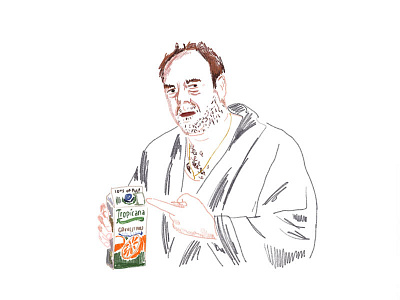 I like some pulp orange juice pulp robe the sopranos