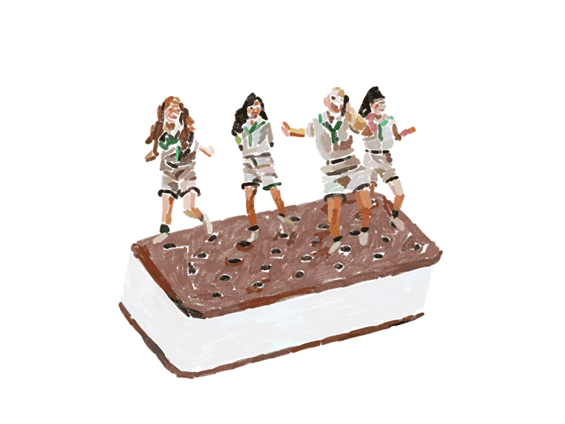 It's cookie time, mother fuckers cookie time girl scout cookies ice cream sandwich thin mints troop beverly hills