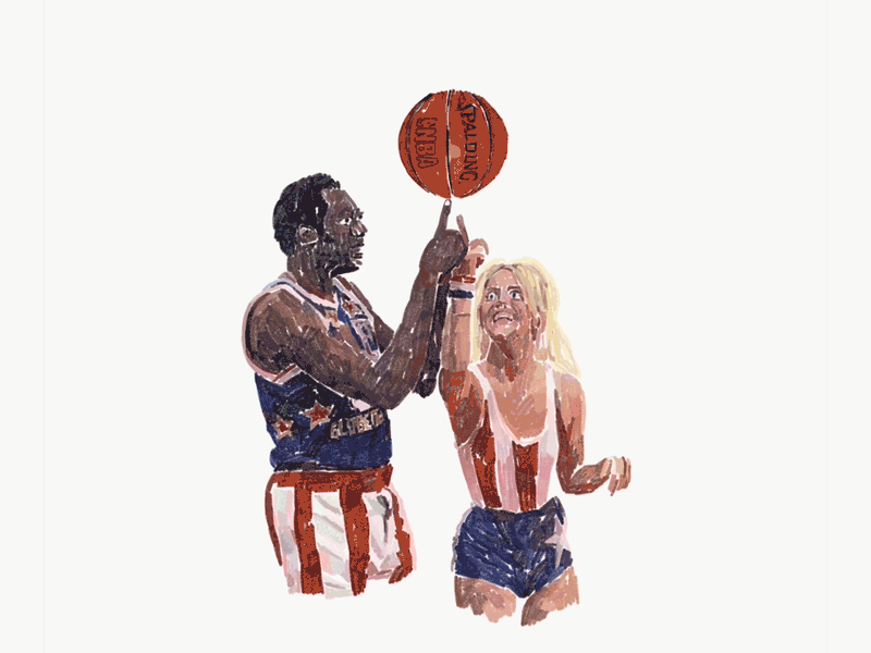 Take that La La Land basketball gif goldie hawn harlem globetrotters spin sports