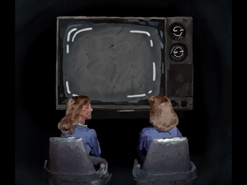 Happy International Womens Day carolyn figel dont touch me gif illustration international womens day tv twins vintage