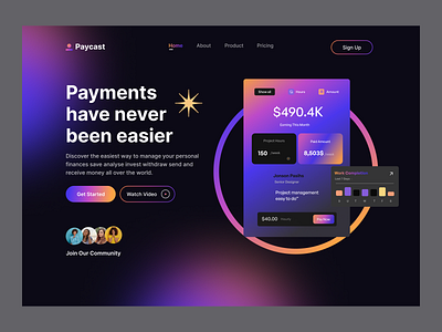 Fintech Website Design - Paycast