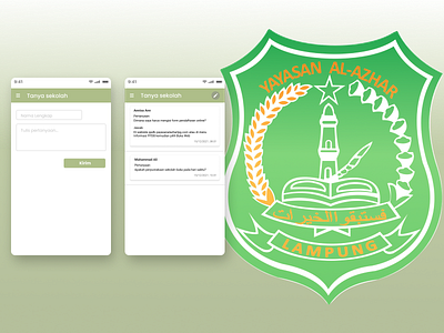 SMP AL AZHAR 3 BANDAR LAMPUNG MOBILE APPS app design ui ux