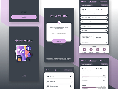 Aplikasi Internet Provider app design ui ux