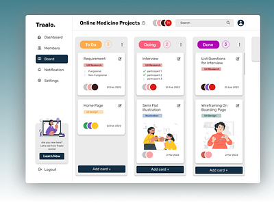 Kanban Board ui