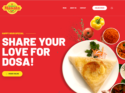 restaurant website branding design website