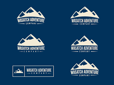 Wasatch Adventure Co concepts logo mark
