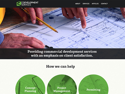 Web Design for Z-Development Services responsive ui web design