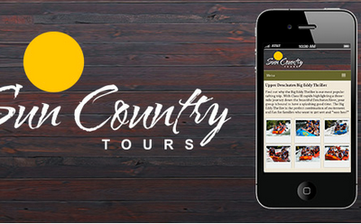 Portofolio Shot-Sun Country Tours Mobile Site css3 html5 responsive design web design web development