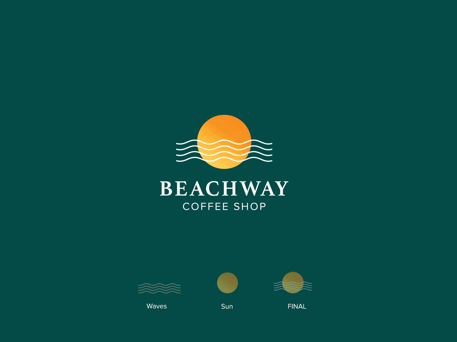 Beachway Cafe - Logo Concept branding graphic design logo