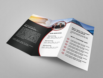 business trifold brochure bifold brochure design flyer designs illustration logo trifold brochure design