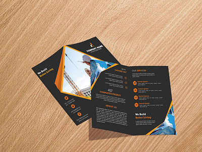 Bifold brochure bifold brochure design flyer designs trifold brochure design