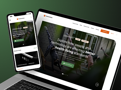 Forerunners - Fitness and Well Being Blog Landing Page Design