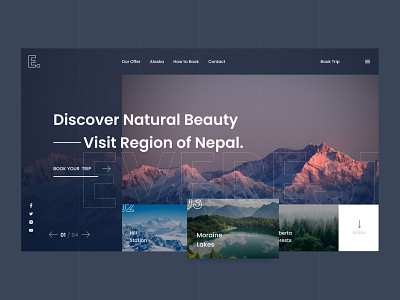 Landing Page - Nature branding design landing ui ux website design
