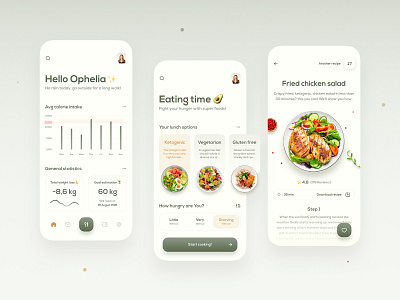 Food App - concept design app design diet fitness food health mobile mobile app sport ui ui design ux