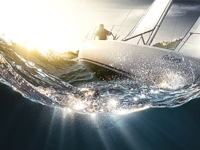 Fin Carré Sailing | LIDL INTERNATIONAL art creative digital montage photoshop retouch retouching sailing