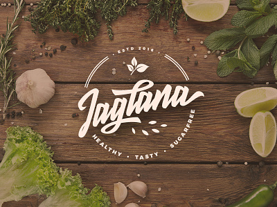 Jaglana | Logo food foodporn free gluten handwritten healthy logo logotype polish sugar tasty