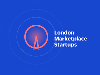 London Marketplace Startups blue duplicate sans icon logo london meetup pink