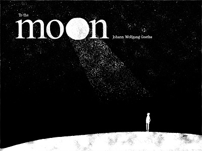 To the moon illustration storytelling