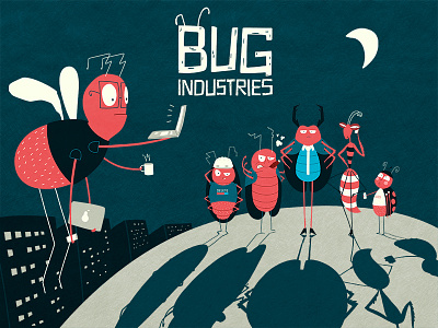 Bug Industries bug character concept dice game game illustration