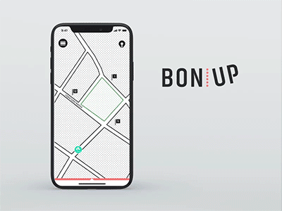 Bonup - Adobe XD Icon Contest adobe adobe xd cityguide gif icons map popart ux ux design xd