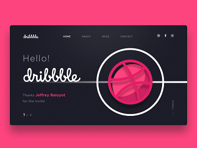 Hello Dribbble! debut design first first shot firstshot hello hello dribbble hello dribble icon illustration minimal shot ui web website