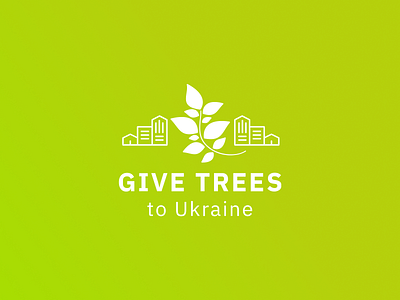 Give trees to Ukraine | Logo Design