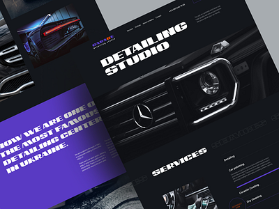 Garage. Landing page concept