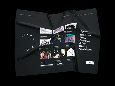 Redesign concept - Innerdisc website branding concept design music vinyl webdesign