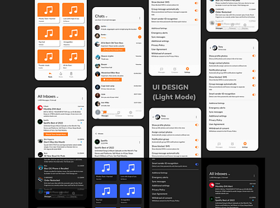 UI Design Messaging Application app design graphic design typography ui ux