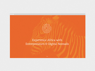 Nomad Convoy Website africa behance branding design digital nomads exotic graphic design travel website zebra