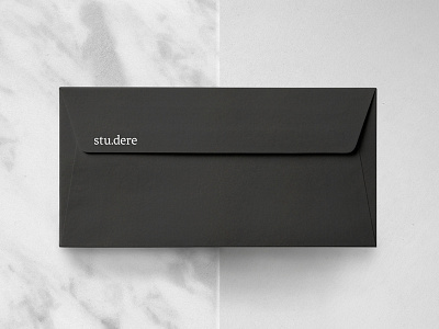 stu.dere — Envelope architecture behance black and white branding design envelope graphic design studio