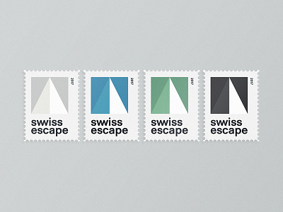 Swiss Escape — Stamps behance branding cowork design digital nomads graphic design stamps studio swiss swiss design