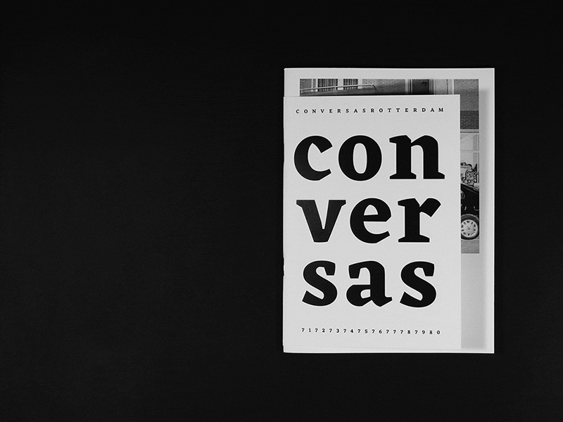 Conversas Rotterdam - Publication Book behance black and white book editorial experimental magazine mgraphic design minimal publication rotterdam type typography