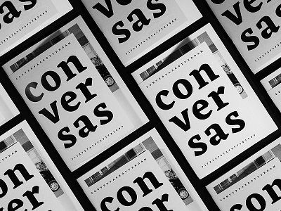 Conversas Rotterdam - Publication Cover behance black and white book editorial experimental magazine mgraphic design minimal publication rotterdam type typography