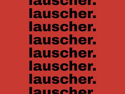 Lauscher Logo 🇩🇪 black brand branding consulting graphic design icon identity logo marketing red visual