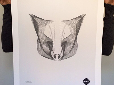 Fox Print fox illustration poster print
