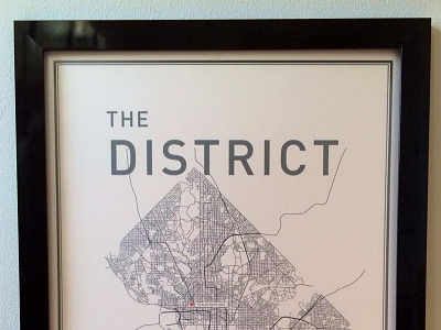 A worthy print for DC city dc map poster print streets typography washington dc