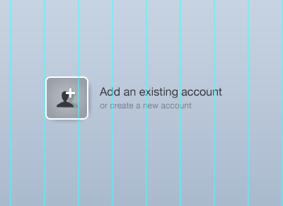 Add an Account account add app grid guides icon ipad