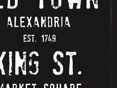 Old Town Poster alexandria oldtown poster typography
