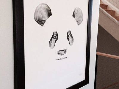 Panda Framed panda poster print