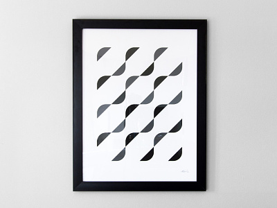 Waves Pattern Print pattern poster print
