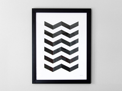 V Pattern Print pattern poster print