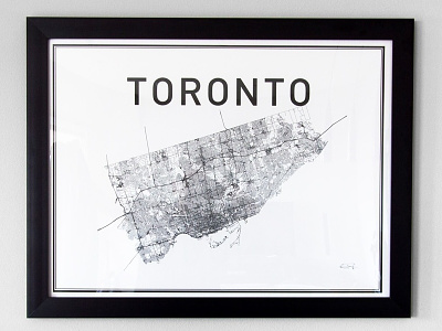 Toronto Print canada city map poster print toronto