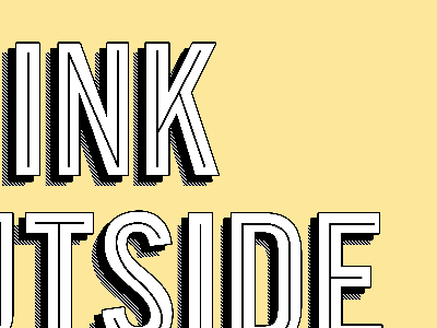 ink poster print typography