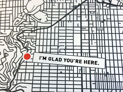 I'm glad you're here. city location map poster print san francisco sf typography