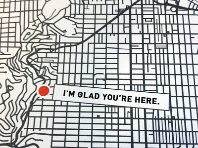 I'm glad you're here.