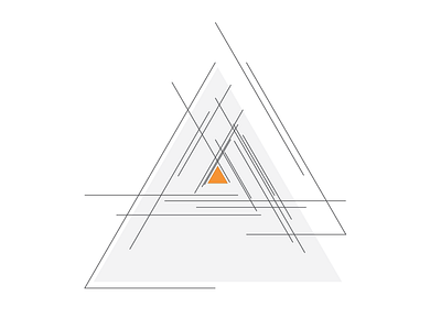 take 2 geometry poster print triangle